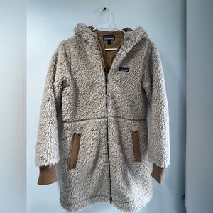 Patagonia dusty mesa parca Tan and Cream Fleece Jacket
